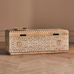 Mango Wood Crafts Hand Crafted Trunk