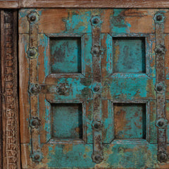 Painted Vintage Blue Panelled Console