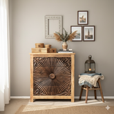 Mango Wood 4 Drawer Bedside Chest Table For Storage