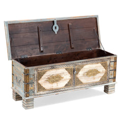 Large Wooden Storage Trunk
