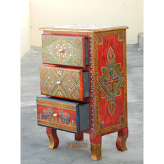 Handicraft Wooden Bedside Table