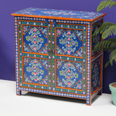 Handmade Solid Wood Cabinet With Hand painted