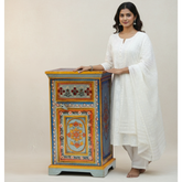 Solid Wood Bedside , Home Decor 1 Drawer Chest Nightstand