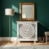 Mango Wood Bedside Cabinet With White Washed