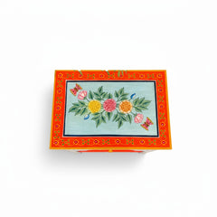 Mango Wood Painted Bedside Cabinet For Storage Solution