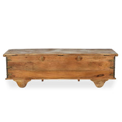 Handmade Solid Wood Brass Fitted Chest Storage Blanket Box