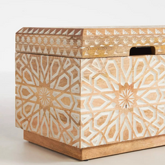 Mango Wood Crafts Hand Crafted Trunk