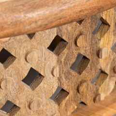 Indian Crafts Cylindrical Craving Coffee Table