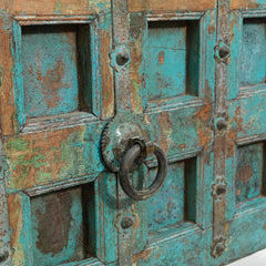 Painted Vintage Blue Panelled Console