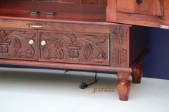 Handmade Sheesham Wood Mandir,Pooja Temple,Indian Hindu Mandir With LED