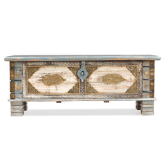 Large Wooden Storage Trunk