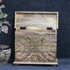 Carved Trunk Box, Indian Accent Trunk Coffee Table, Blanket Storage Trunk Box,