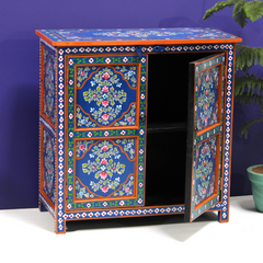 Handmade Solid Wood Cabinet With Hand painted
