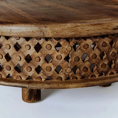 Classic Carved Solid Wood Coffee Table
