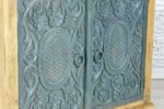 Carved Oasis Hand Carved Mango Wood 2 Doors Storage Cabinet - Image 3