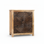 Mango Wood 4 Drawer Bedside Chest Table For Storage - Image 5