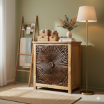 Mango Wood 4 Drawer Bedside Chest Table For Storage - Image 2