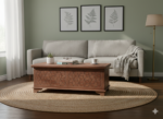 Mango Wood Indian Blanket Chest In Brown Finish - Image 2