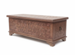 Mango Wood Indian Blanket Chest In Brown Finish - Image 4