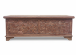 Mango Wood Indian Blanket Chest In Brown Finish - Image 5