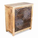 Mango Wood 4 Drawer Bedside Chest Table For Storage - Image 6
