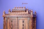 Sheesham Wood Pooja Mandir ,Hindu Mandir, Temple, Solid Wood Temple With LED, Lamp - Image 2