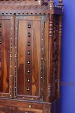 Sheesham Wood Pooja Mandir ,Hindu Mandir, Temple, Solid Wood Temple With LED, Lamp - Image 3