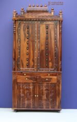 Sheesham Wood Pooja Mandir ,Hindu Mandir, Temple, Solid Wood Temple With LED, Lamp - Image 4