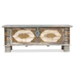 Large Wooden Storage Trunk - Image 2