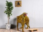 Tiger Chair - Hand Painted Reclaimed Teak Wood Chair 96cm - Image 5