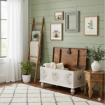 Mango Wood Hand-Craved Blanket Chest With White Finish - Image 6