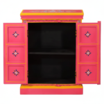 Hand-Painted Mango Wood Sideboard Cabinet For Storage - Image 27
