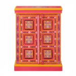 Hand-Painted Mango Wood Sideboard Cabinet For Storage - Image 20