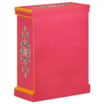 Hand-Painted Mango Wood Sideboard Cabinet For Storage - Image 32