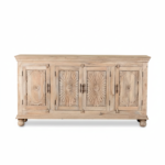 Mango Wood Hand-Carved Sideboard For Storage Solution - Image 7