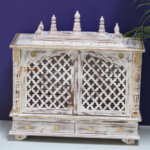 Solid Wood Temple ,Mango Wood Hindu Pooja Mandir - Image 5