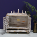 Solid Wood Temple ,Mango Wood Hindu Pooja Mandir - Image 3
