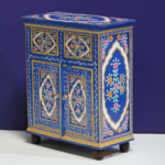 Wooden 2 Drawer 2 Door Cabinet With Hand Painted - Image 4