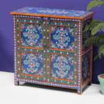 Handmade Solid Wood Cabinet With Hand painted