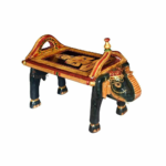 Mango Wood Hand-Painted Ritual Elephant Pooja Table - Image 2