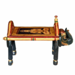 Mango Wood Hand-Painted Ritual Elephant Pooja Table - Image 7