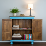 Mango Wood Hand-Carved Bedside Cabinet With Brass Detailing - Image 7