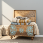 Mango Wood Blanket Chest With Mandala Painting - Image 10