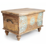 Mango Wood Blanket Chest With Mandala Painting - Image 9