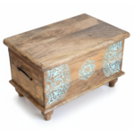 Mango Wood Blanket Chest With Mandala Painting - Image 8