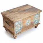 Mango Wood Blanket Chest With Mandala Painting - Image 7