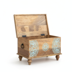 Mango Wood Blanket Chest With Mandala Painting - Image 6