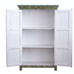 Mango Wood Hand-Painted Tallboy Cabinet For Storage Solution - Image 9