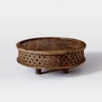 Classic Carved Solid Wood Coffee Table - Image 3