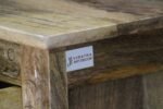 Mango Wood Floral Carved Cabinet, Boho Ethnic Nightstand - Image 6